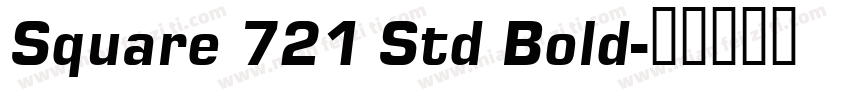 Square 721 Std Bold字体转换